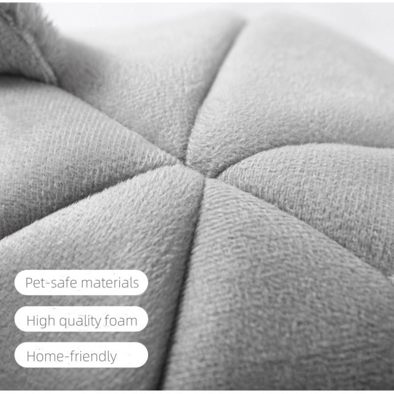 NPET Cute Cat Ear Cat Bed Indoor for Small Medium Large Cats PP Cotton Extra Comfortable Machine Washable Used All Year Round